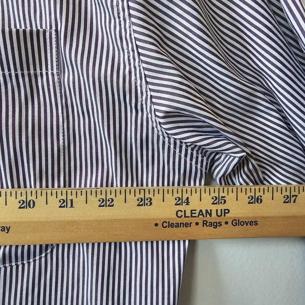 Cinch Western Shirt Men's XL Long Sleeve Button Down Striped Red White Burgundy - Picture 4 of 9